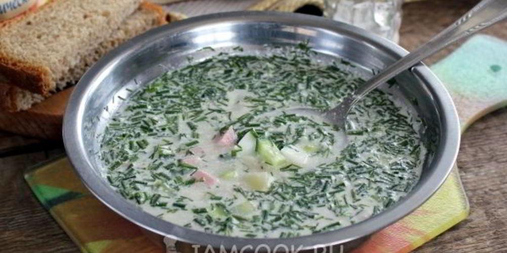 Рецепт окрошки на воде с майонезом и уксусом