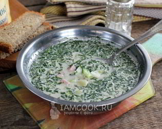 Окрошка на воде с майонезом и уксусом