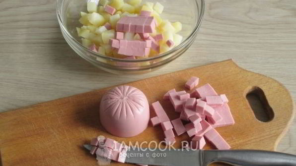 окрошка на воде с майонезом и уксусом