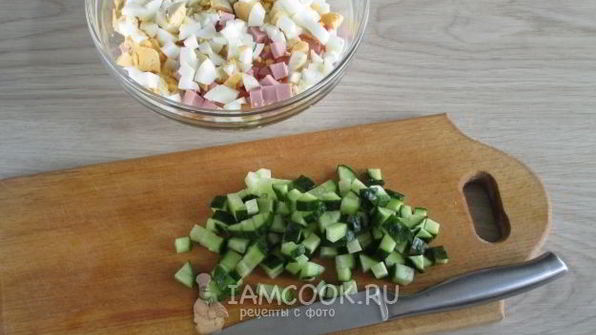 окрошка на воде с майонезом и уксусом