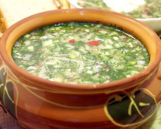 Окрошка овощная Весенняя