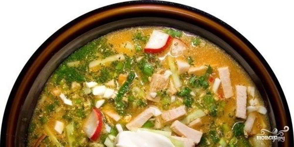 Рецепт окрошки с горчицей