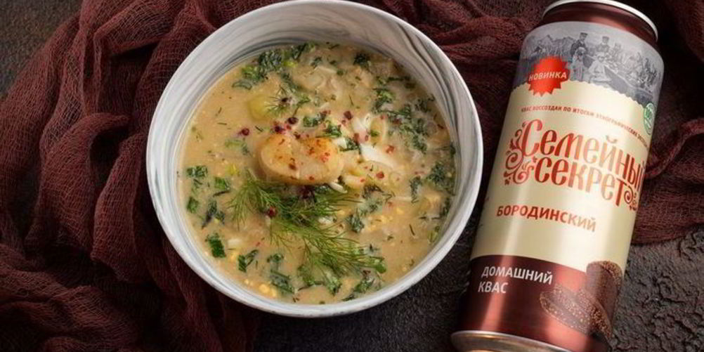 Рецепт окрошки с морскими гребешками