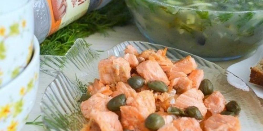 Рецепт окрошки с рыбой