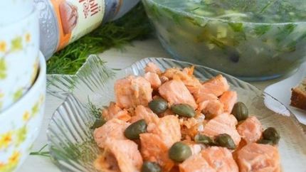 Окрошка с рыбой