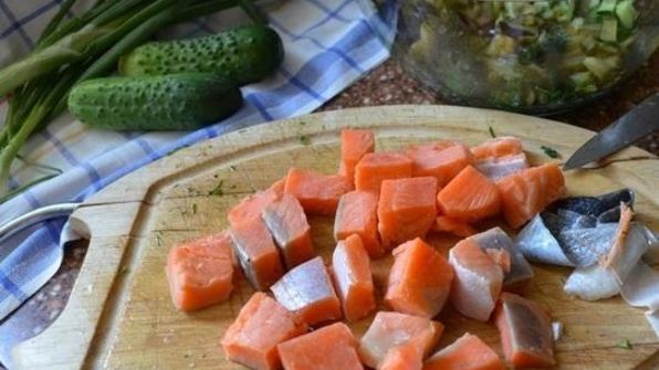 окрошка с рыбой