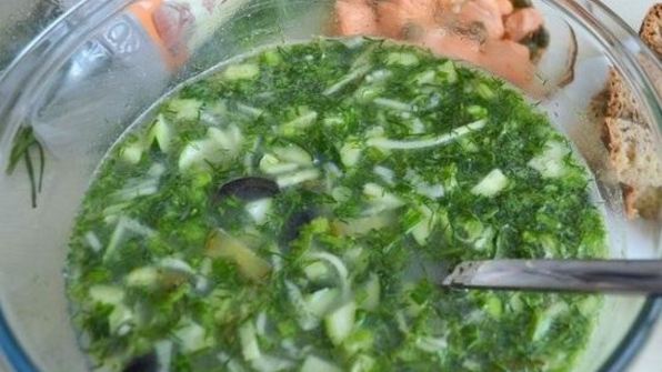 окрошка с рыбой