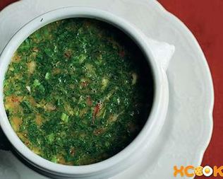 Постная окрошка на квасе