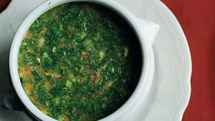 Постная окрошка на квасе