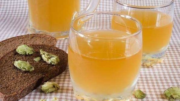 постная окрошка на квасе