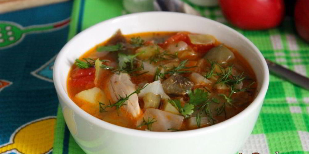 Рецепт куриного супа с осенними овощами