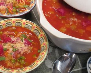 Минестроне с беконом