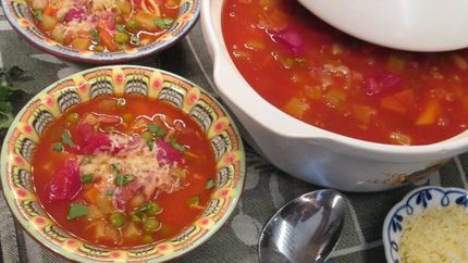 Минестроне с беконом