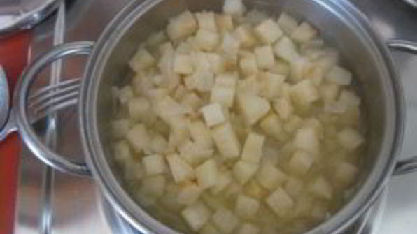 овощной крем-суп с сухариками