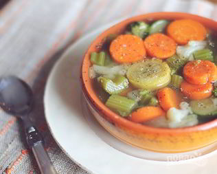 Овощной суп из замороженных овощей