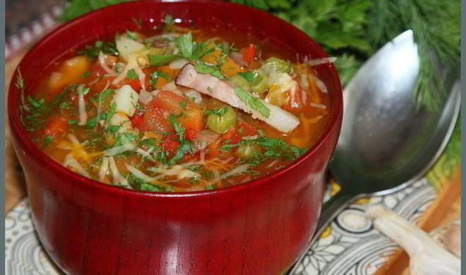 Овощной суп Минестроне