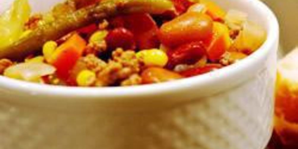 Рецепт овощного супа с фасолью по-итальянсков