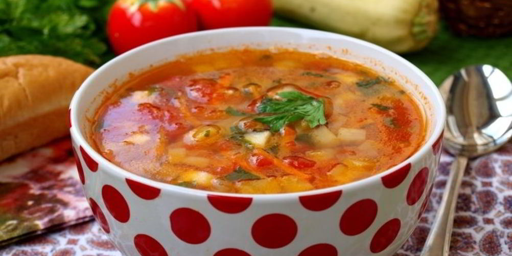 Рецепт овощного супа с кабачками
