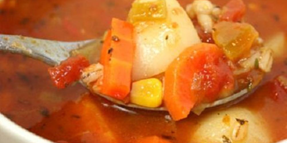 Рецепт овощного супа с перловкой