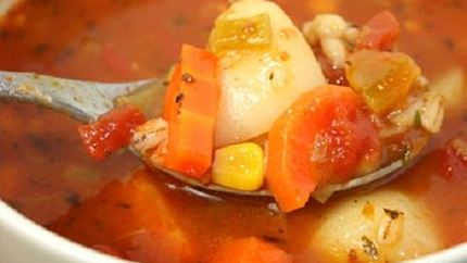 Овощной суп с перловкой