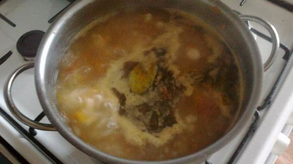 овощной суп с рисом и куриным филе