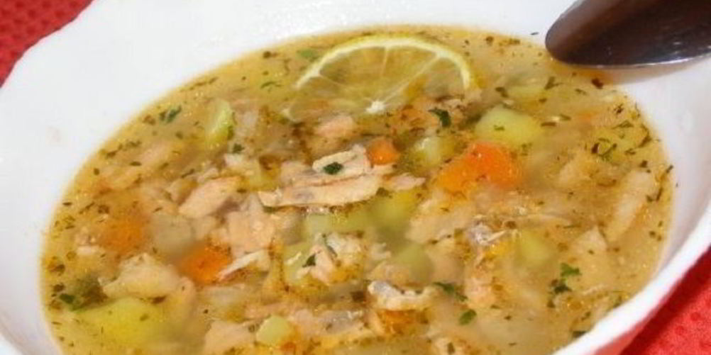 Рецепт овощного супа с семгой