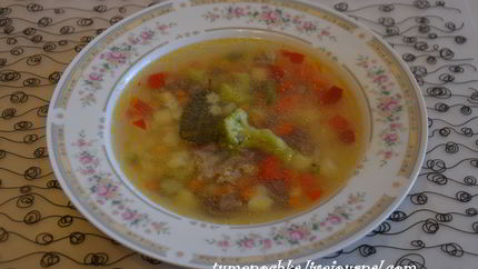 Овощной суп за 15 минут
