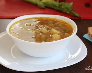 Постный овощной суп