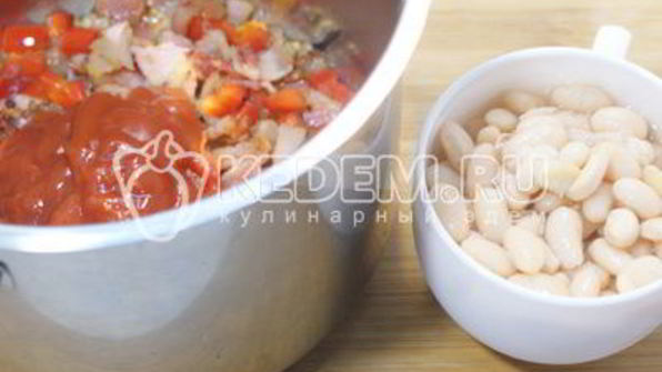 суп минестроне с фасолью и беконом