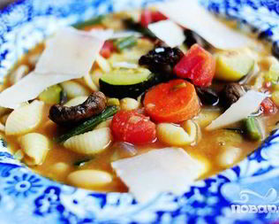 Суп минестроне с пастой