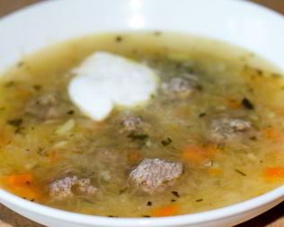 Суп с фрикадельками