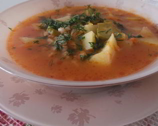 Суп с мясом