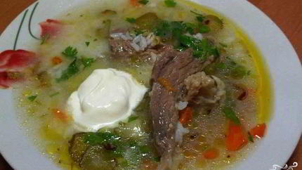 Рассольник без перловки