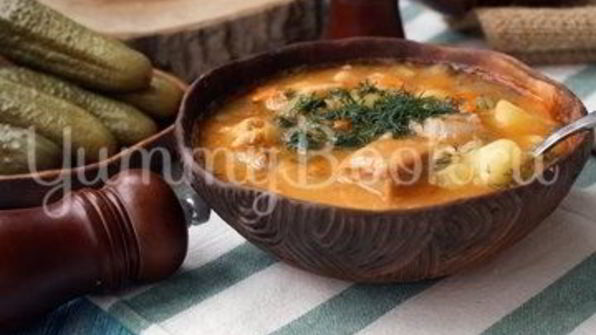 рассольник с фасолью