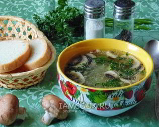 Рассольник с грибами