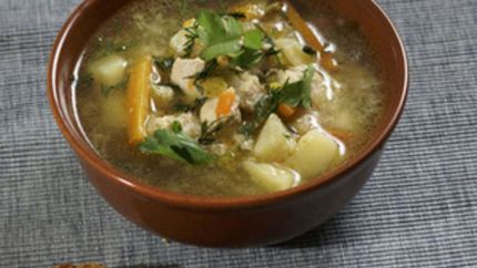 Рассольник с куриным филе