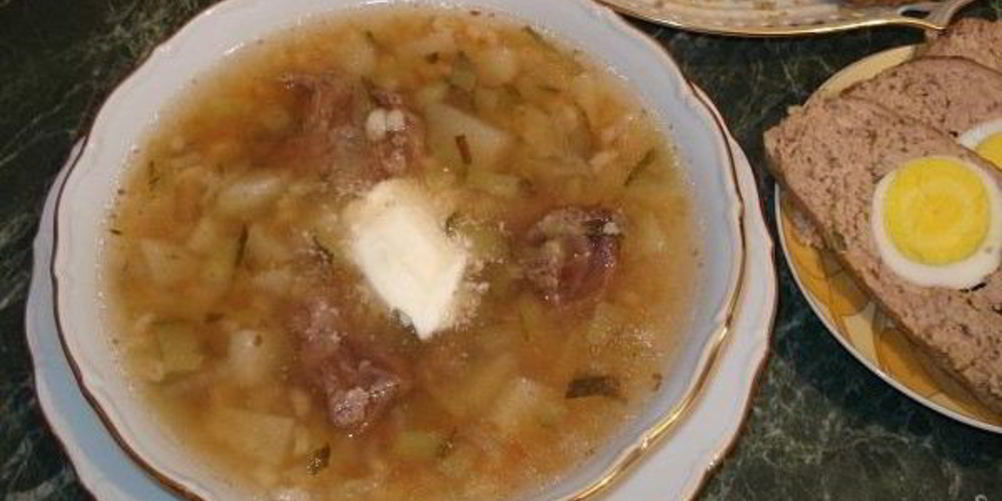 Рецепт рассольника с почками