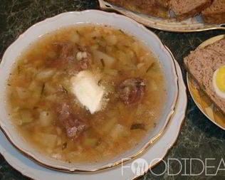 Рассольник с почками