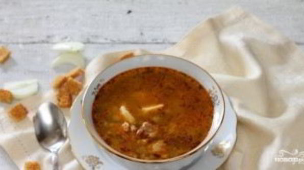 рассольник со свининой в мультиварке