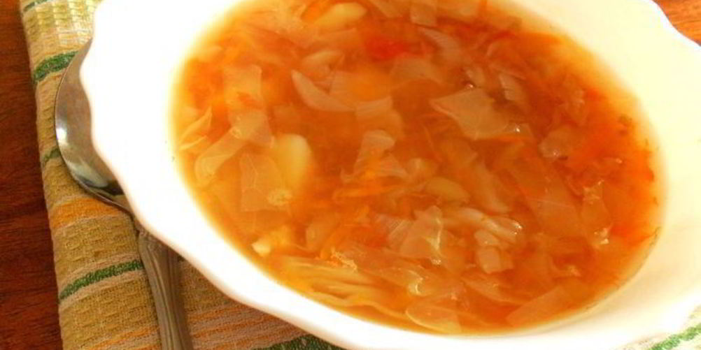 Рецепт постных щей без масла