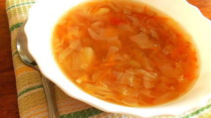 Постные щи без масла