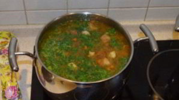 щи из капусты со свининой