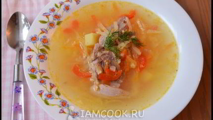 Щи из квашеной капусты с пшеном