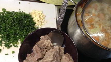 Щи летние Телячьи нежности