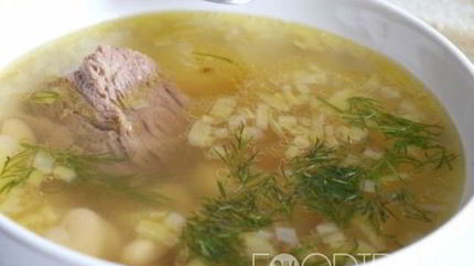 Щи с фасолью