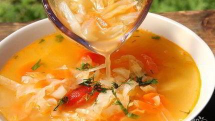 Щи с квашеной капустой