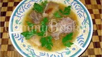 Щи томленые кислые со свининой