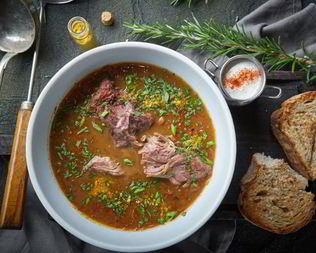 Томленые в печи суточные щи с белыми грибами