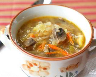 Вегетарианские щи из квашеной капусты