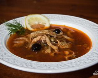 Грибная солянка в мультиварке